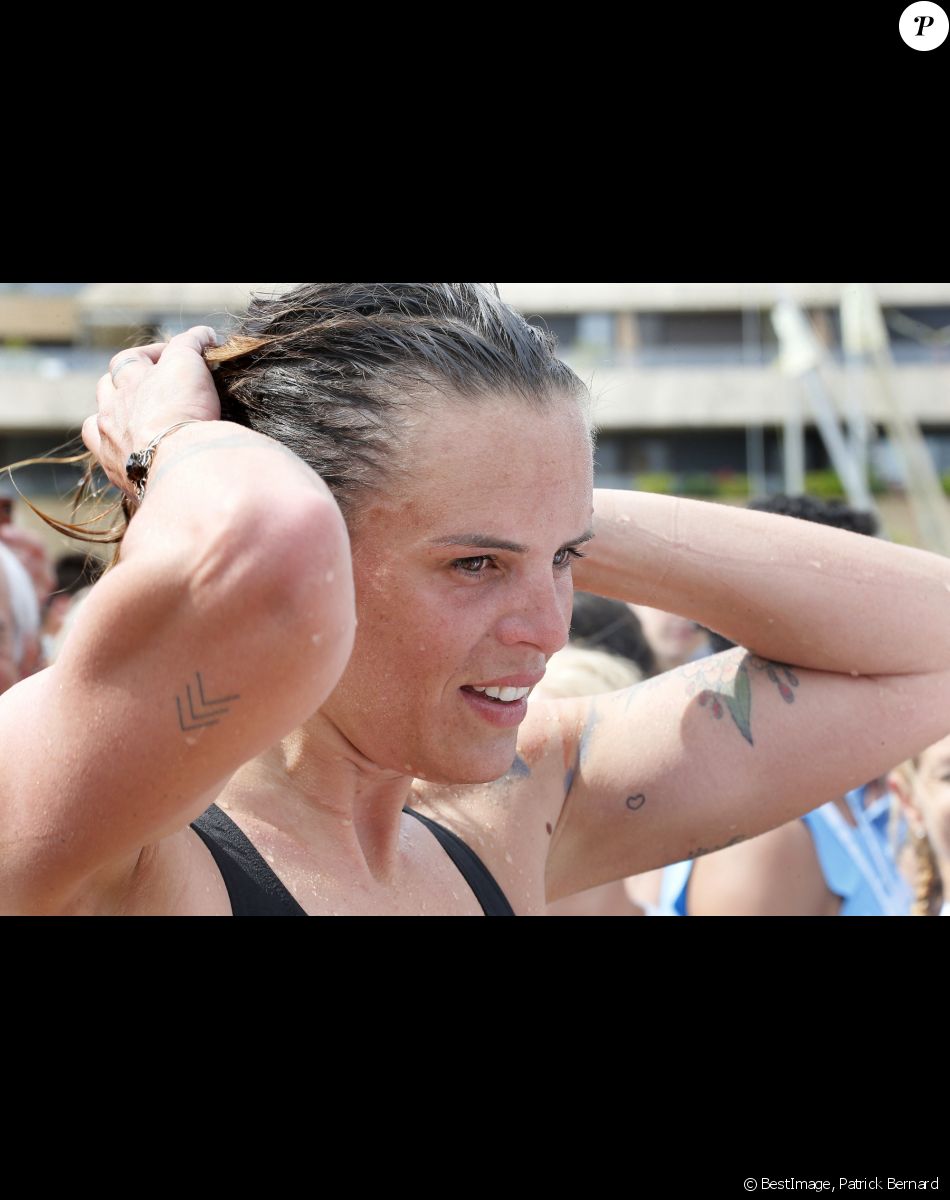 Exclusif - Laure Manaudou organise et lance la 1er édition de sa course, la "Swimrun" à Arcachon. Le 23 juin 2019. © Patrick Bernard/Bestimage