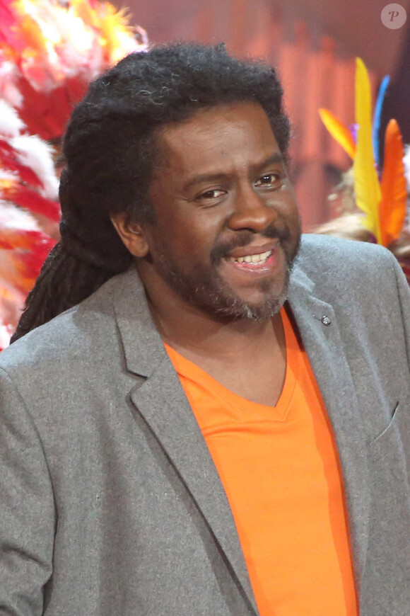 Exclusif - Tonton David à l'enregistrement de l'émission "Les années bonheur" en janvier 2014.