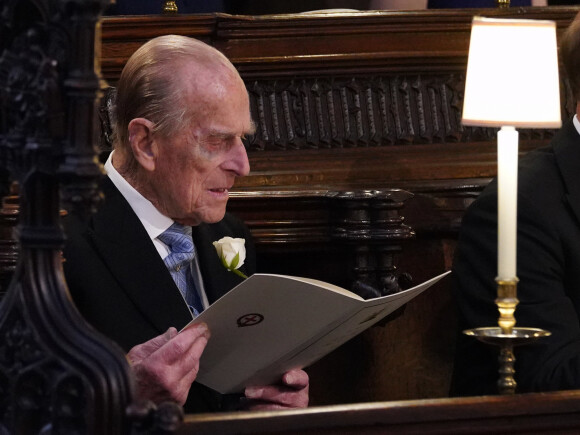 Le prince Philip, duc d'Edimbourg - Cérémonie de mariage du prince Harry et de Meghan Markle en la chapelle Saint-George au château de Windsor, Royaume Uni, le 19 mai 2018.