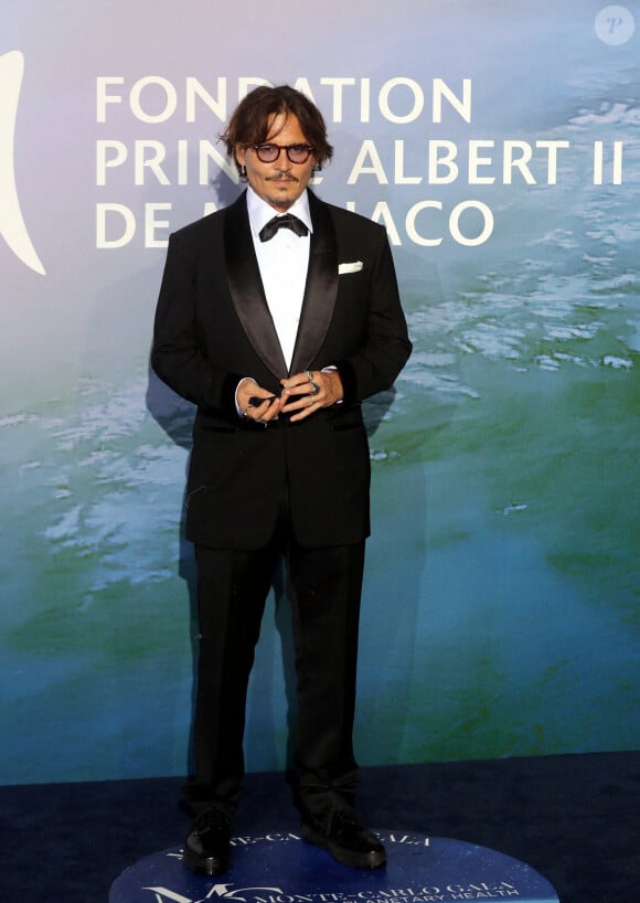 Johnny Depp lors du photocall du gala "Monte-Carlo Gala for Planetary Health" organisé par la Fondation Prince Albert II de Monaco le 24 septembre 2020. © Jean-François Ottonello / Nice Matin / Bestimage 