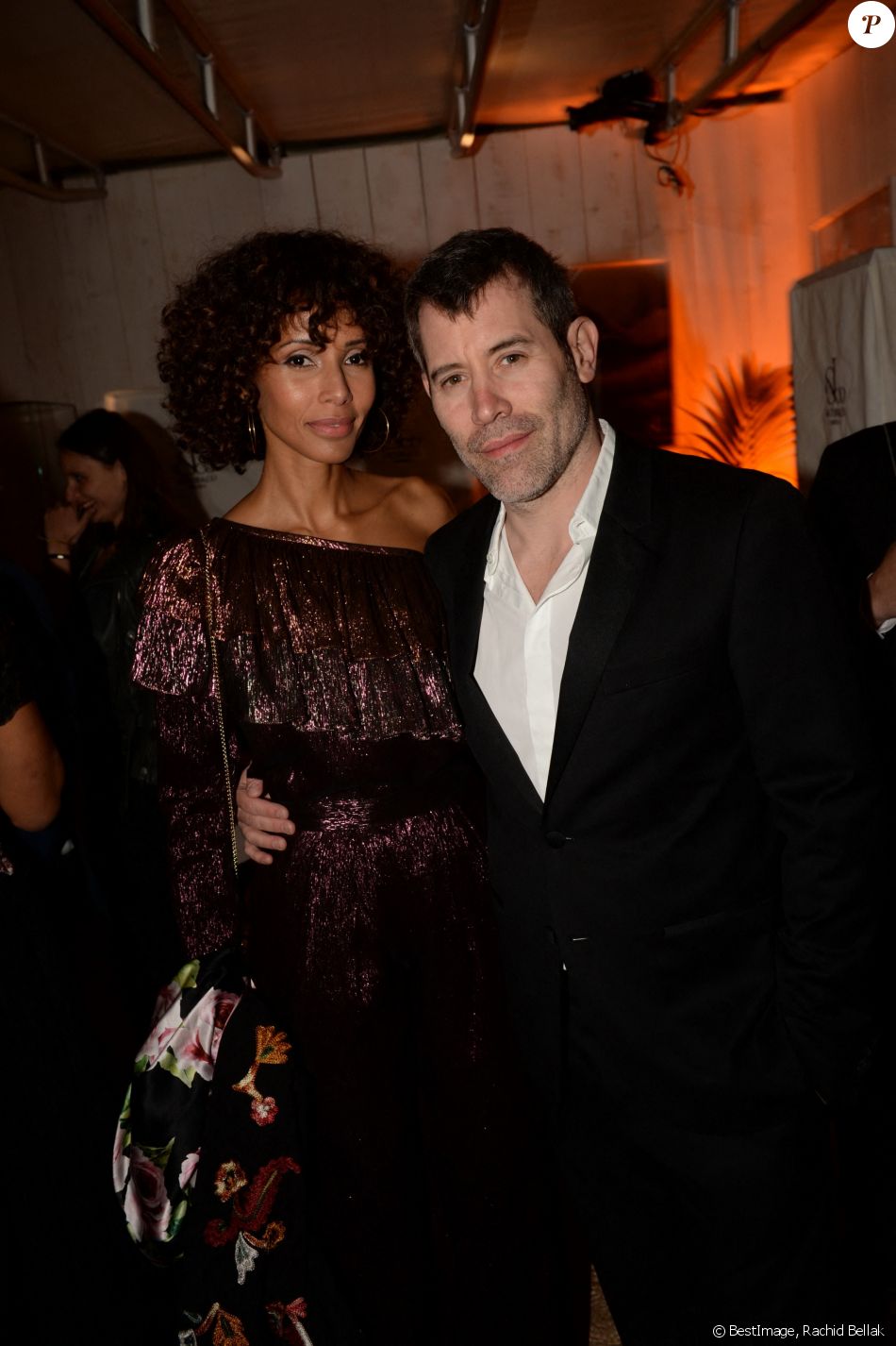 Sonia Rolland et Jalil Lespert lors de la soirée "HFPA" (Hollywood Foreign Press Association) lors du 71ème Festival International du Film de Cannes au Nikki Beach à Cannes, France, le 13 mai 2018. © Rachid Bellak/Bestimage