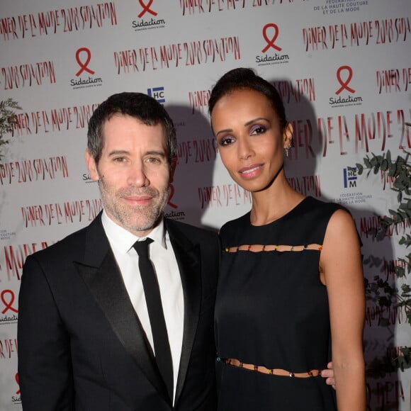 Sonia Rolland et Jalil Lespert - Photocall de la 16ème soirée Sidaction dans la salle de réception du Pavillon d'Armenonville à Paris, France, le 26 janvier 2018. © Rachid Bellak/Bestimage 