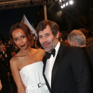 Sonia Rolland (bijoux Montblanc) et Jalil Lespert - Montée des marches du film "Le Redoutable" lors du 70ème Festival International du Film de Cannes. Le 21 mai 2017. © Borde-Jacovides-Moreau / Bestimage 