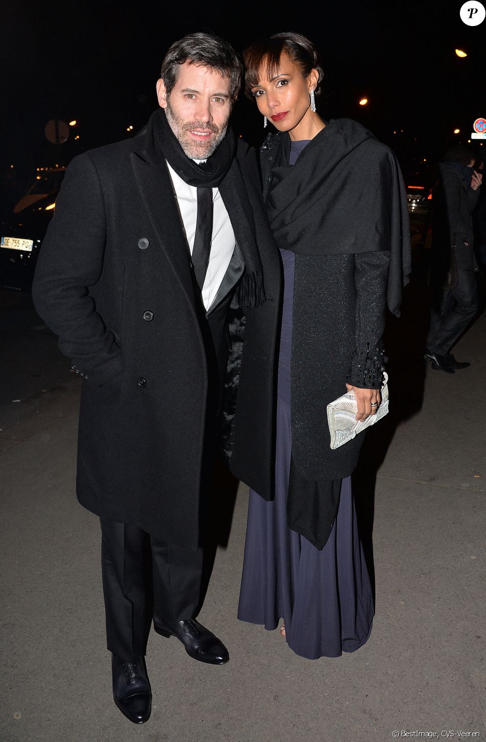 Jalil Lespert et Sonia Rolland à la 15ème édition du "Dîner de la mode du Sidaction" au Grand Palais à Paris, le 26 janvier 2017. CVS-Veeren/Bestimage