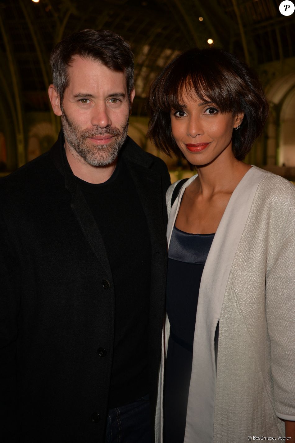 Sonia Rolland et Jalil Lespert - Soirée d'inauguration de la FIAC 2016 (Foire Internationale d'Art Contemporain) organisée par Orange au Grand Palais à Paris, France, le 19 octobre 2016. © Veeren/Bestimage