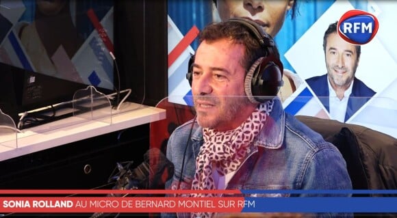 Bernard Montiel reçoit Sonia Rolland dans son émission "Une heure avec" sur RFM, le 20 février 2021.