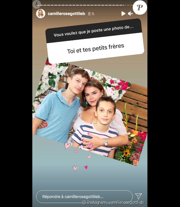 Camille Gottlieb et ses frères Thomas et Maxime sur Instagram, le 23 février 2021.