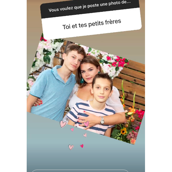 Camille Gottlieb et ses frères, Thomas et Maxime - La fille de la princesse Stéphanie de Monaco ouvre l'album de famille sur Instagram, le 23 février 2021.