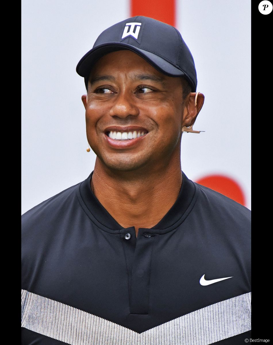 Tiger Woods à l'atelier 'Tiger Is Back' au Centre des jeunes de Shibuya Honmachi à Tokyo, le 20 octobre 2019. © Kento Nara / Panoramic / Bestimage