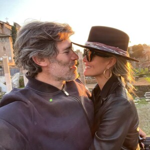 Laeticia Hallyday et Jalil Lespert lors de leur week-end en amoureux à Rome.