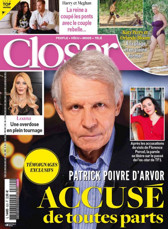 Couverture du nouveau numéro du magazine Closer