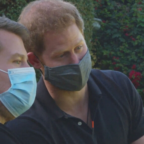 Le prince Harry sur le tournage de l'émission de James Corden, le Late Late Show 