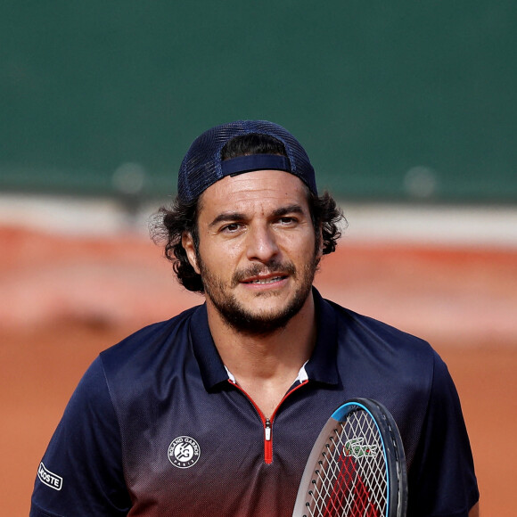 Amir Haddad - O.Meunier et P.H.Mathieu ont remporté le tournoi de tennis du programme "Stars, Set et Match", dont la marque française "Hair rituel by Sisley" est le partenaire officiel, sur le court Simonne-Mathieu dans le cadre des Internationaux de Roland Garros à Paris. Le 7 Octobre 2020 © Dominique Jacovides / Bestimage