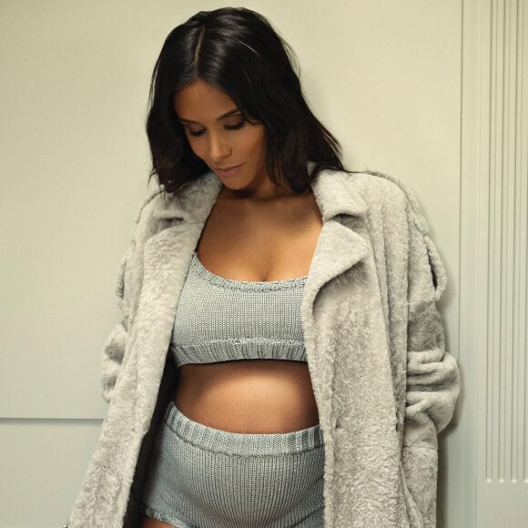 Shy'm enceinte sur Instagram, janvier 2021.