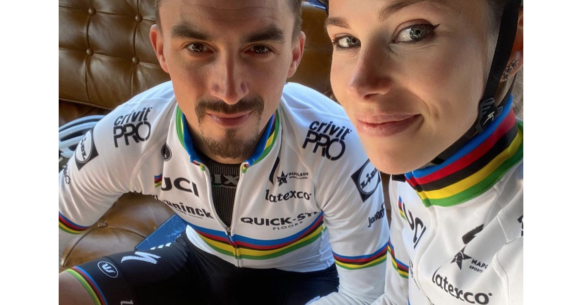 Marion Rousse et son compagnon Julian Alaphilippe ...