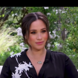 Meghan Markle (enceinte) - Premier extrait de son interview événement avec le prince Harry et Oprah Winfrey, le 7 mars 2021 sur la chaîne américaine CBS.