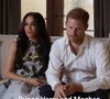 Le prince Harry et Meghan Markle (Robe Oscar de la Renta), duc et duchesse de Sussex, font leur première apparition en podcast sur Spotify depuis l'annonce de la deuxième grossesse de Meghan