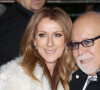 Céline Dion et son mari René Angélil arrivent à l'enregistrement de l'émission "Vivement dimanche" au studio Gabriel à Paris