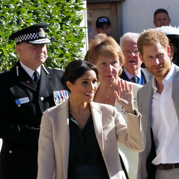 Le prince Harry, duc de Sussex, et Meghan Markle, duchesse de Sussex, visitent la Edes House à Chichester. C'est leur première visite dans le comté de Sussex depuis leur mariage. Le 3 octobre 2018