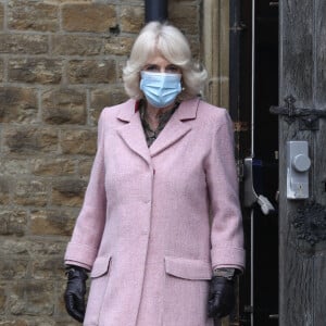 Camilla Parker Bowles, duchesse de Cornouailles, visite le centre de vaccination communautaire de l'église St Paul à Croydon, Royaume Uni, le 3 mars 2021.