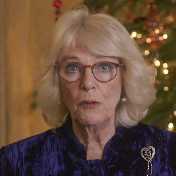 Camilla Parker Bowles, duchesse de Cornouailles - Les célébrités participent à la lecture du poème "The night before Christmas" en soutien à l'association "Actors Benevolent Fund", parrainée par le prince de Galles depuis 20 ans. Londres. Le 23 décembre 2020.