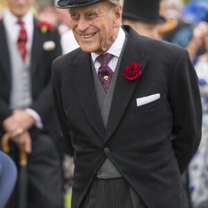 Le prince Philip, duc d'Edimbourg, lors de la Garden Party donnée dans les jardins de Buckingham Palace à Londres, le 23 mai 2017.