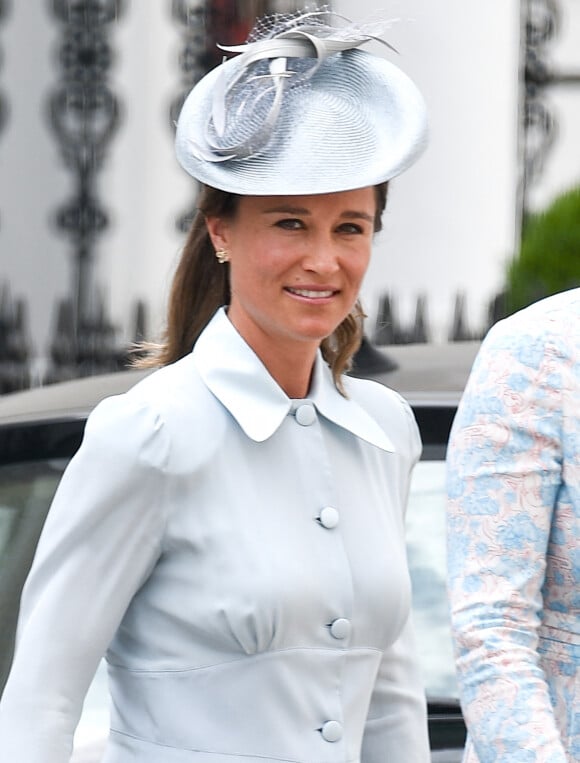 Pippa Middleton quitte son domicile à Londres, pour se rendre au baptême du prince Louis. Le 9 juillet 2018