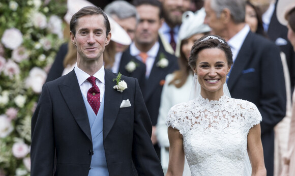 Pippa Middleton et son mari James Matthews - Mariage de P. Middleton et J. Matthew, en l'église St Mark Englefield, Berkshire, Royaume Uni, le 20 mai 2017