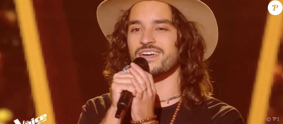 Quentin Malo dans "The Voice 2021".