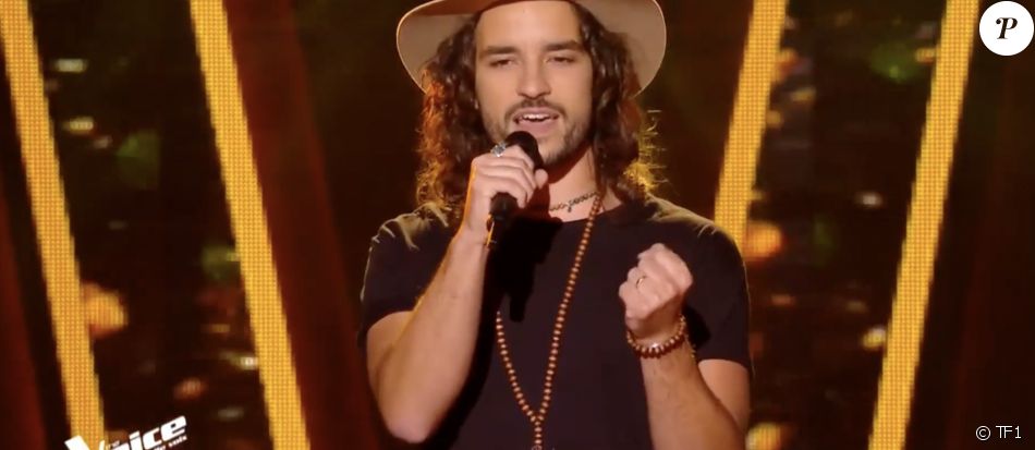 Quentin Malo dans "The Voice 2021".