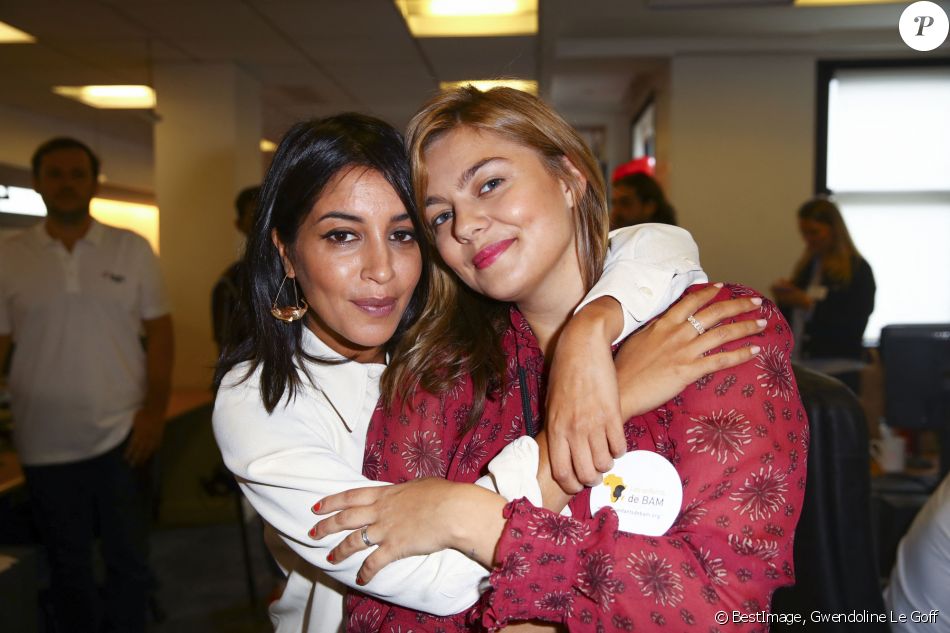 Leïla Bekhti et Louane Emera à l'opération Charity Day chez Aurel BCG partners à Paris le 11 septembre 2019. © Gwendoline Le Goff / Panoramic / Bestimage