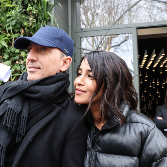 Gad Elmaleh, Leïla Bekhti - Les invitées de Michel Drucker arrivent au studio Gabriel pour l'enregistrement de l'émission Vivement Dimanche, Paris. Le 18 mars 2019.