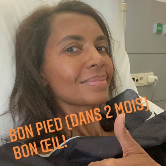 Karine Le Marchand à l'hôpital sur Instagram.