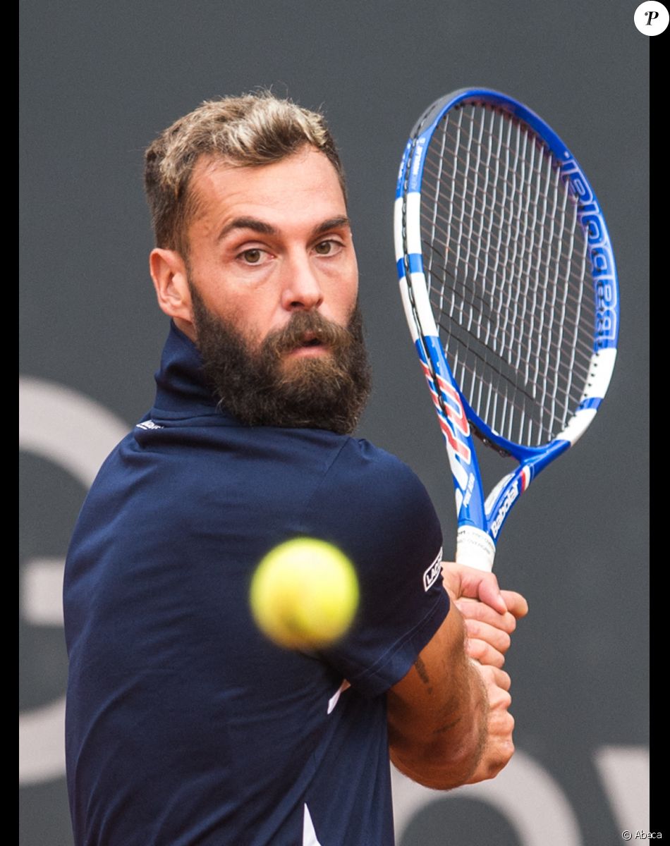 Benoît Paire a été éliminé au premier tour de l'Open d'Allemagne, après son abandon face à Casper Ruud. Hambourg, le 23 septembre 2020.