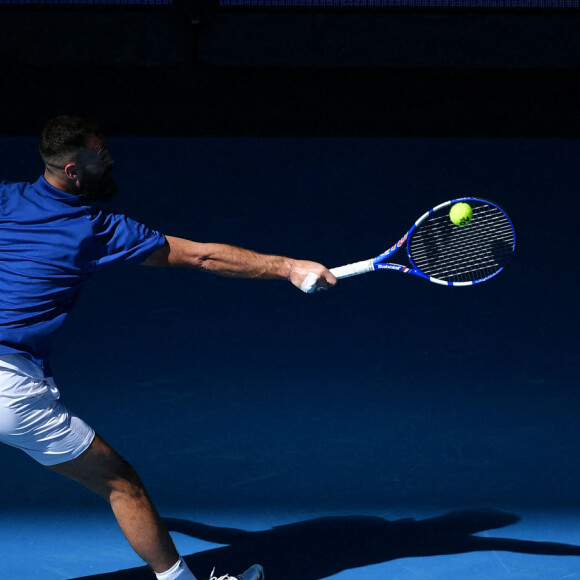 Benoit Paire lors de l'Open d'Australie à Melbourne (8 - 21 février 2021), le 1er février 2021. © Antoine Couvercelle / Panoramic / Bestimage