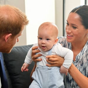 Meghan Markle, duchesse de Sussex, et son fils fils Archie ont rencontré l'archevêque D. Tutu et sa femme à Cape Town, Afrique du Sud. Le 25 septembre 2019