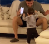 Florian Thauvin regarde son fils Alessio faire ses premiers pas. Story Instagram du lundi 8 mars 2021.