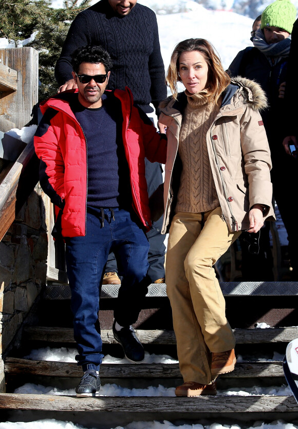 Jamel Debbouze et sa femme Mélissa Theuriau au 20e festival du film de comédie de l'Alpe d'Huez, le 20 janvier 2017. © Dominique Jacovides / Bestimage