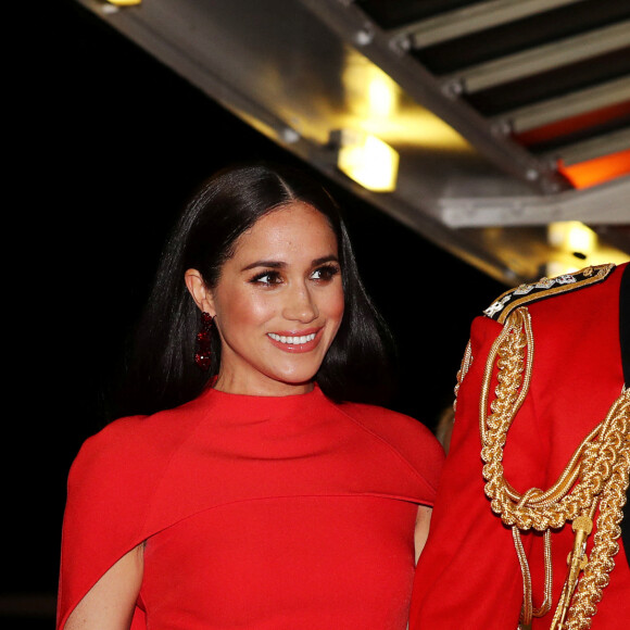 Le prince Harry, duc de Sussex, et Meghan Markle, duchesse de Sussex assistent au festival de musique de Mountbatten au Royal Albert Hall de Londres, Royaume Uni, le 7 mars 2020. 