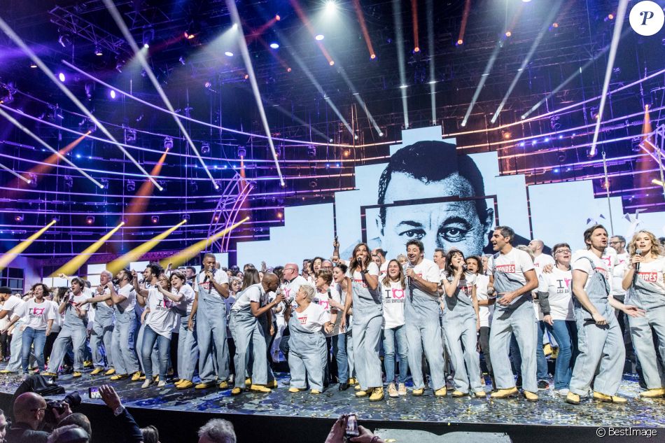 Exclusif - Prix spécial - No Web - No Blog - Spectacle des Enfoirés à Bordeaux le 28 janvier 2019. © Cyril Moreau/Bestimage