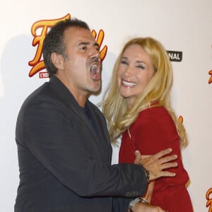 Jose Garcia et sa femme Isabelle Doval à l'avant-première du film "Fonzy" au Gaumont Opéra à Paris.