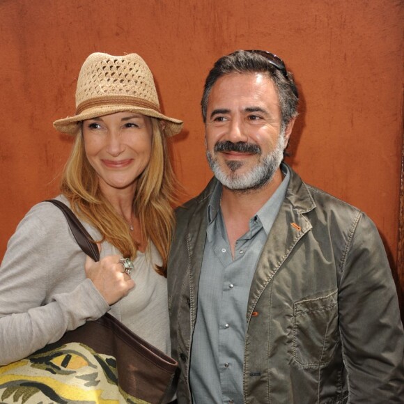 José Garcia et sa femme Isabelle Doval à Roland-Garros le 28 mai 2011