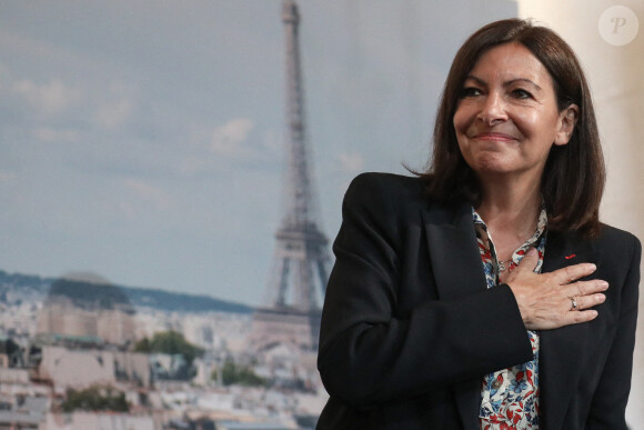La maire de Paris, Anne Hidalgo lors de la réunion du conseil de Paris © Stéphane Lemouton/Bestimage