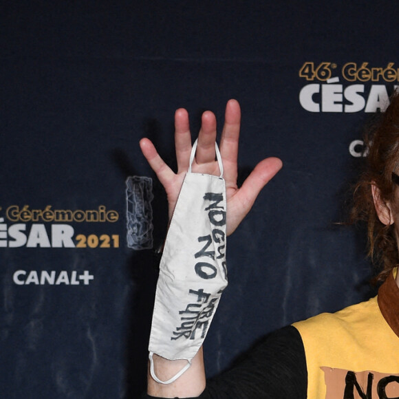 Corinne Masiero lors de la 46ème cérémonie des César à l'Olympia à Paris le 12 mars 2021 © David Niviere / Pool / Bestimage 