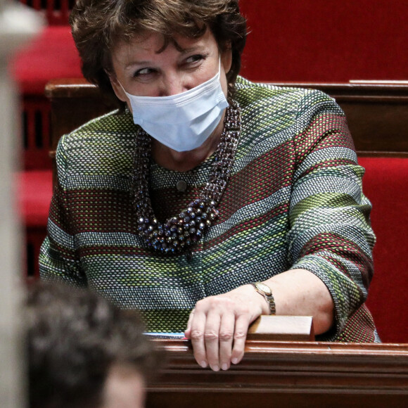 Roselyne Bachelot, ministre de la Culture - Séance de questions au gouvernement à l'Assemblée Nationale, à Paris, France, le 16 mars 2021. © Stéphane Lemouton/Bestimage 