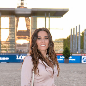 Exclusif - Capucine Anav lors du Longines Paris Eiffel Jumping au Champ de Mars à Paris le 5 juillet 2019. Veeren / Bestimage 