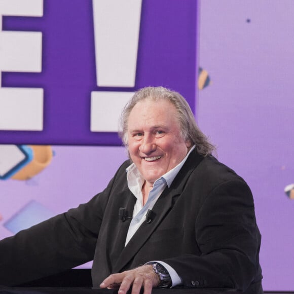 Exclusif - Gérard Depardieu sur TPMP (Touche Pas à Mon Poste !) à Paris le 31 août 2020. © Jack Tribeca / Bestimage 