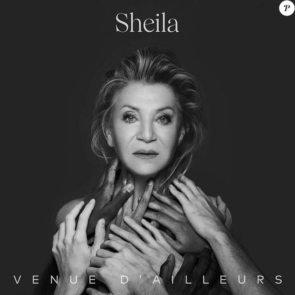 Pochette du nouvel album de Sheila, Venue d'ailleurs, disponible le 2