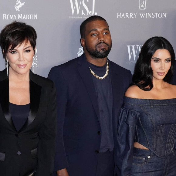 Kris Jenner, Kanye West et sa femme Kim Kardashian - Les célébrités lors de la soirée WSJ Innovators Awards au musée d'Art Moderne à New York.