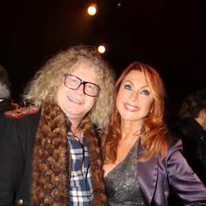 Exclusif - Pierre-Jean Chalençon, Julie Pietri - Soirée "Le tremplin des talents" de Christian Leblon à l'Artishow à Paris le 5 mars 2018. © Philippe Baldini/Bestimage